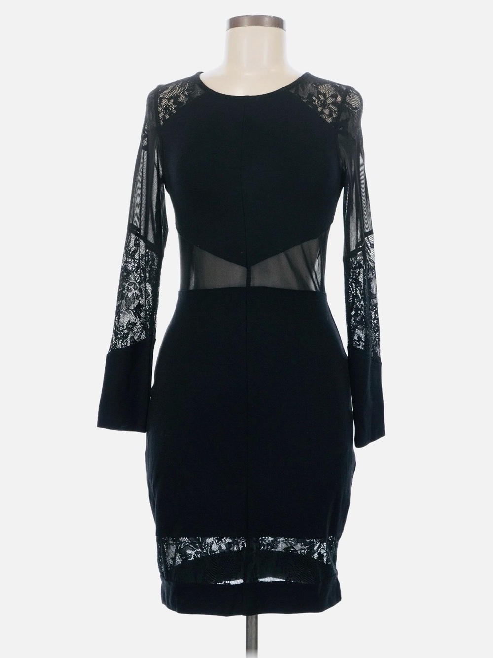 French Connection Black Lace Dress -6
